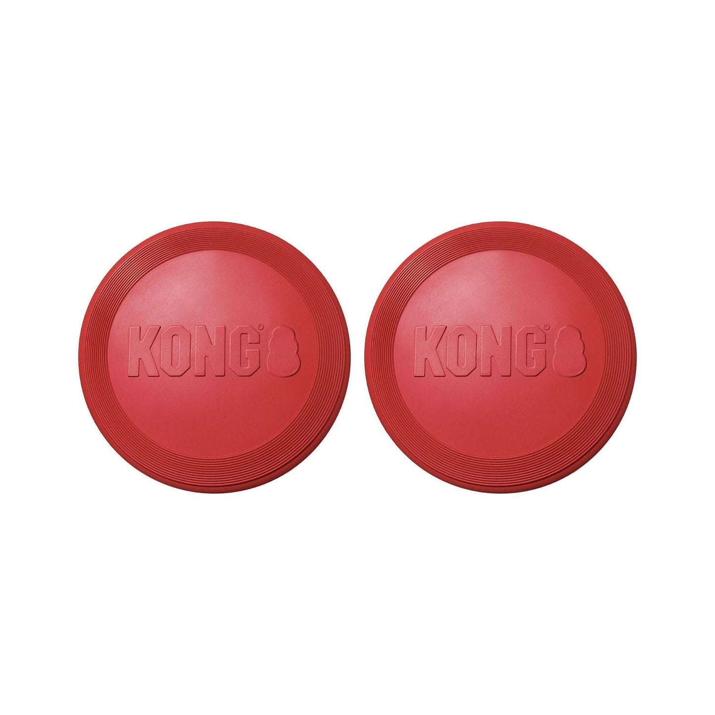 KONG Volante de Goma, Paquete Grande, 2 Unidades, Rojo