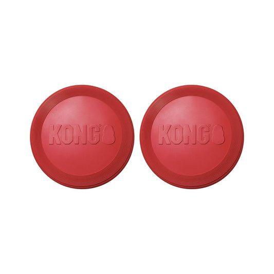 KONG Volante de Goma, Paquete Grande, 2 Unidades, Rojo