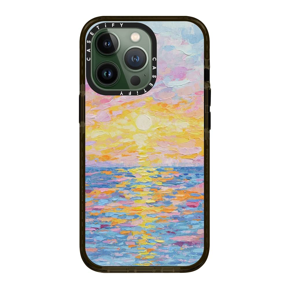 CASETiFY Impact - Funda para iPhone 13 Pro, color negro transparente