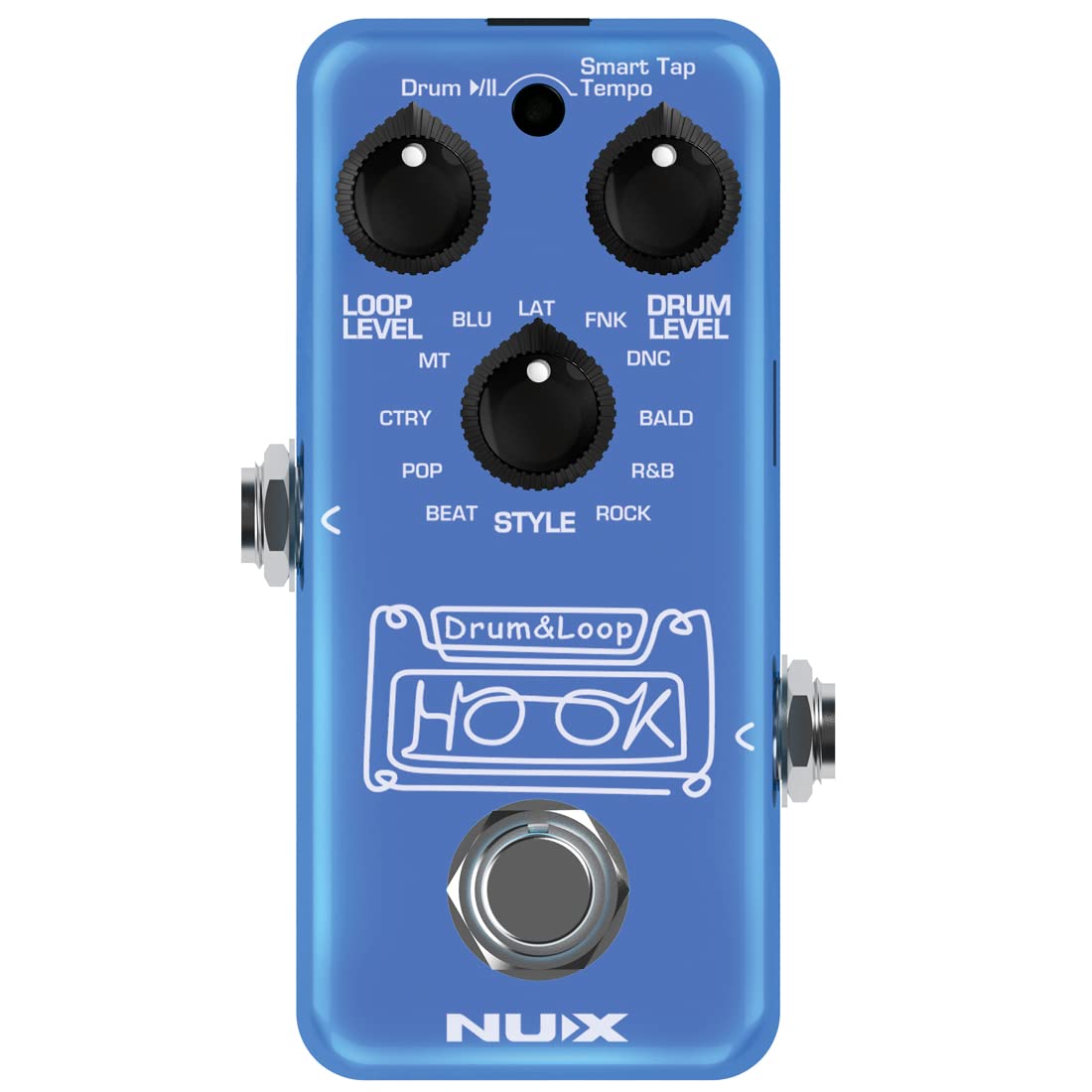 Pedal Looper NUX NDL-3 Hook Drum & Loop Mini Plata con Grabación de 6 Minutos