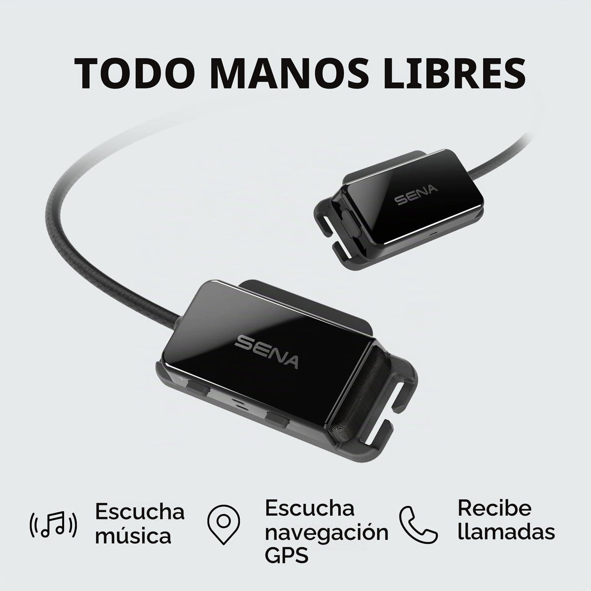 Auriculares Universales Sena pi Intercomunicador Bluetooth para Cascos de Ciclismo y Deportes Multiples