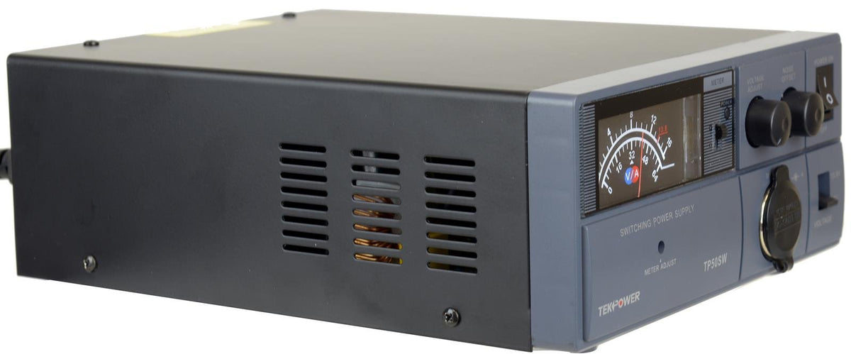 Fuente de Alimentación Analógica TekPower TP50SW 50 Amp 13,8 V DC con Cargador de Mechero