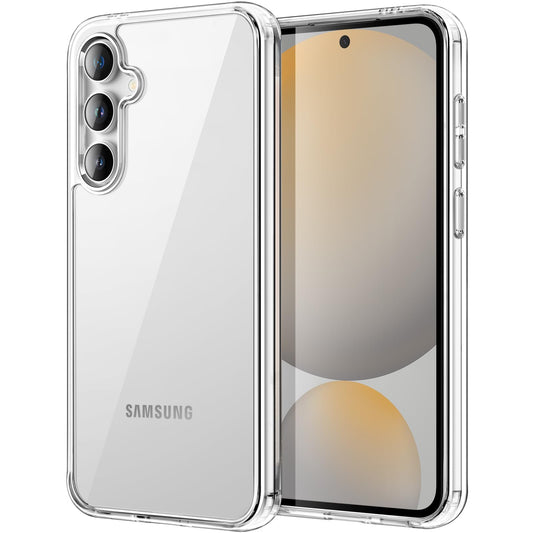 JETech Funda para Samsung Galaxy S24 FE, Carcasa Anti-Amarillo Antigolpes Protectora, Respaldo Anti-Arañazos PC Dura (Transparente)