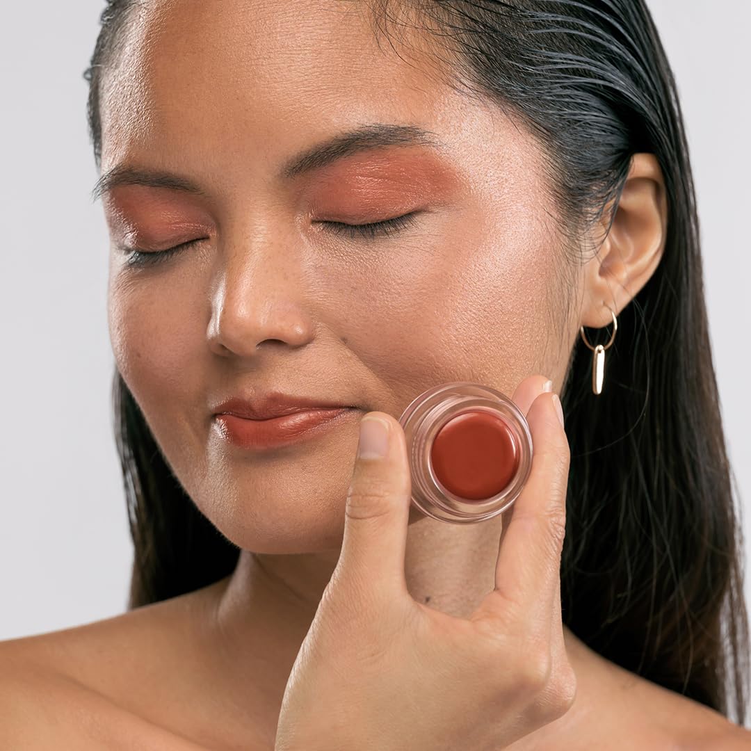 XAMANIA Amatista. Tinta Multiusos 5 en 1: Labial, Blush, Sombra, Rubor & Iluminador. Maquillaje Natural de Karité + Argán Orgánico. Clean Makeup, 5g