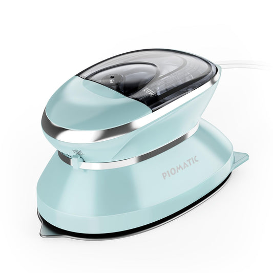 Mini Plancha de Viaje PIOMATIC con Vapor en Doble Voltaje, Suela Antiadherente para Ropa, Costura y Manualidades