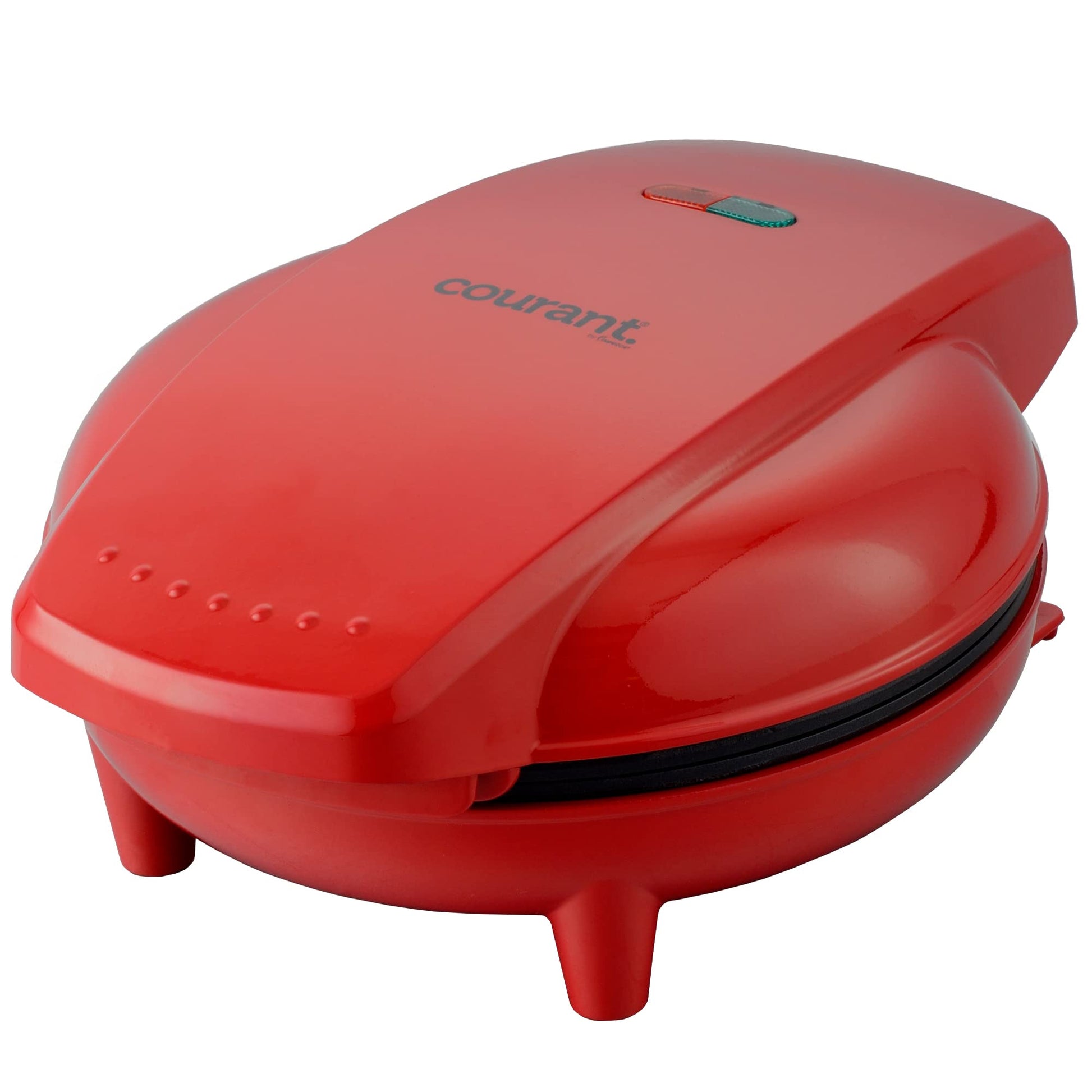 Courant - Plancha compacta y mini horno de 7 pulgadas, plancha personal para pizzería, color rojo