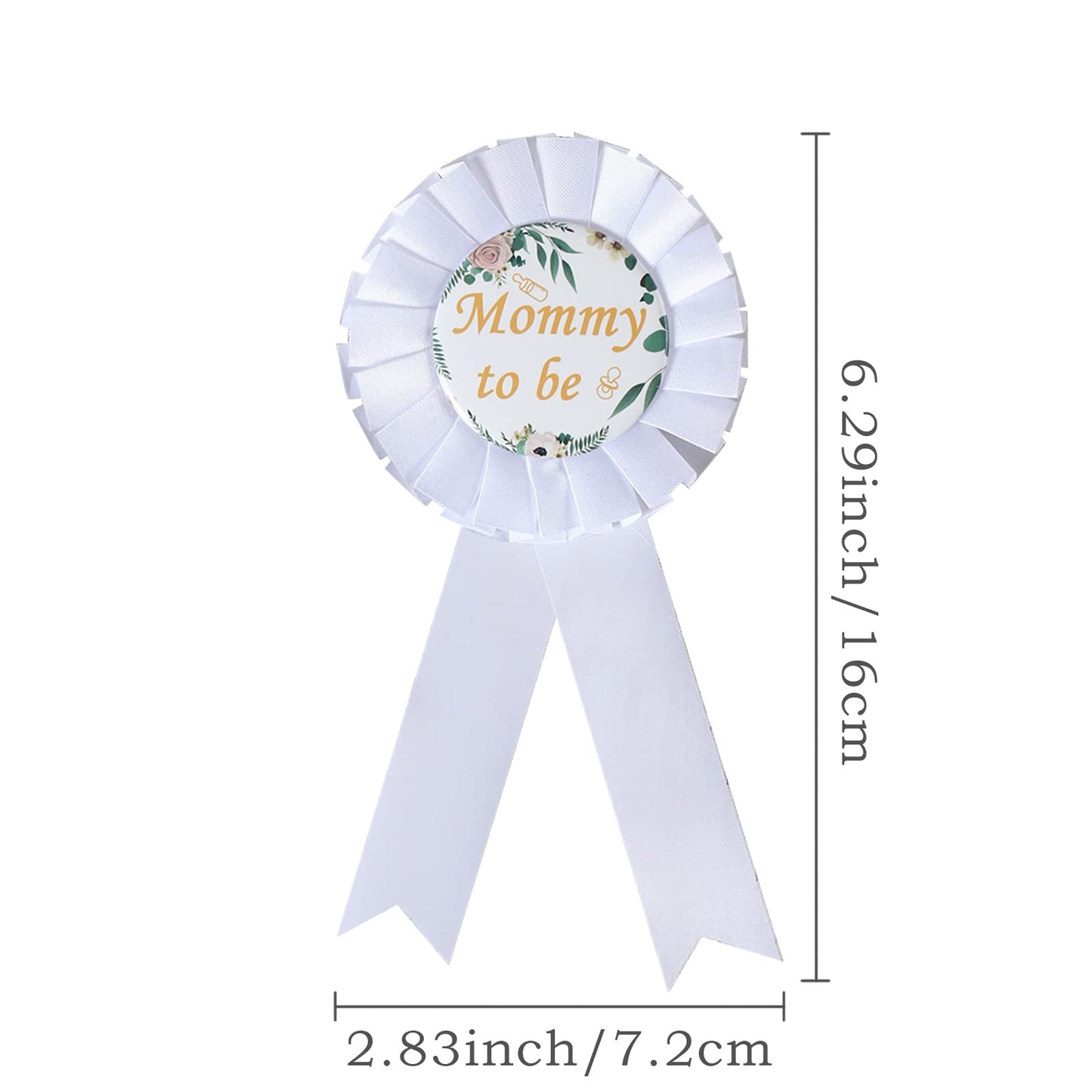 HAPPYLAND Mom to be Neutral Sage Green Pin Set Mommy to be Daddy to be Baby Shower Reveal de género