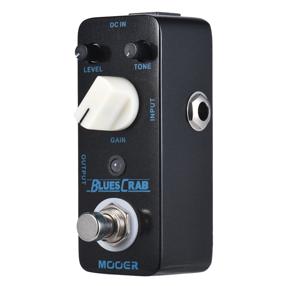 Pedal de Efectos Blues Crab Multicolor True Bypass Completamente Metálica para Guitarra