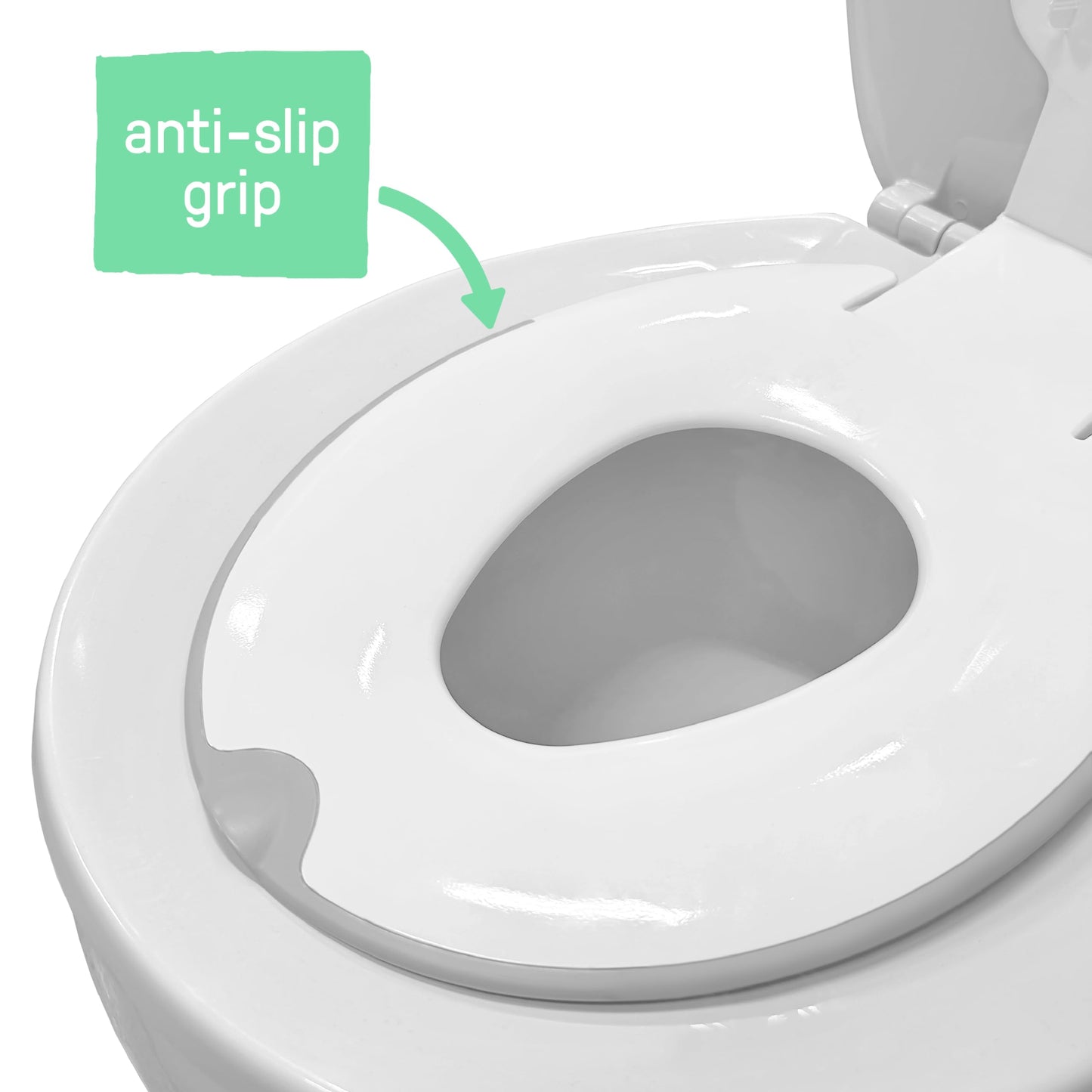 Ingenuity: ity by Ingenuity - Asiento para ir al baño, 2 unidades, color blanco, fácil de instalar y quitar, asiento de entrenamiento para ir al baño que se fija al asiento de inodoro de adultos