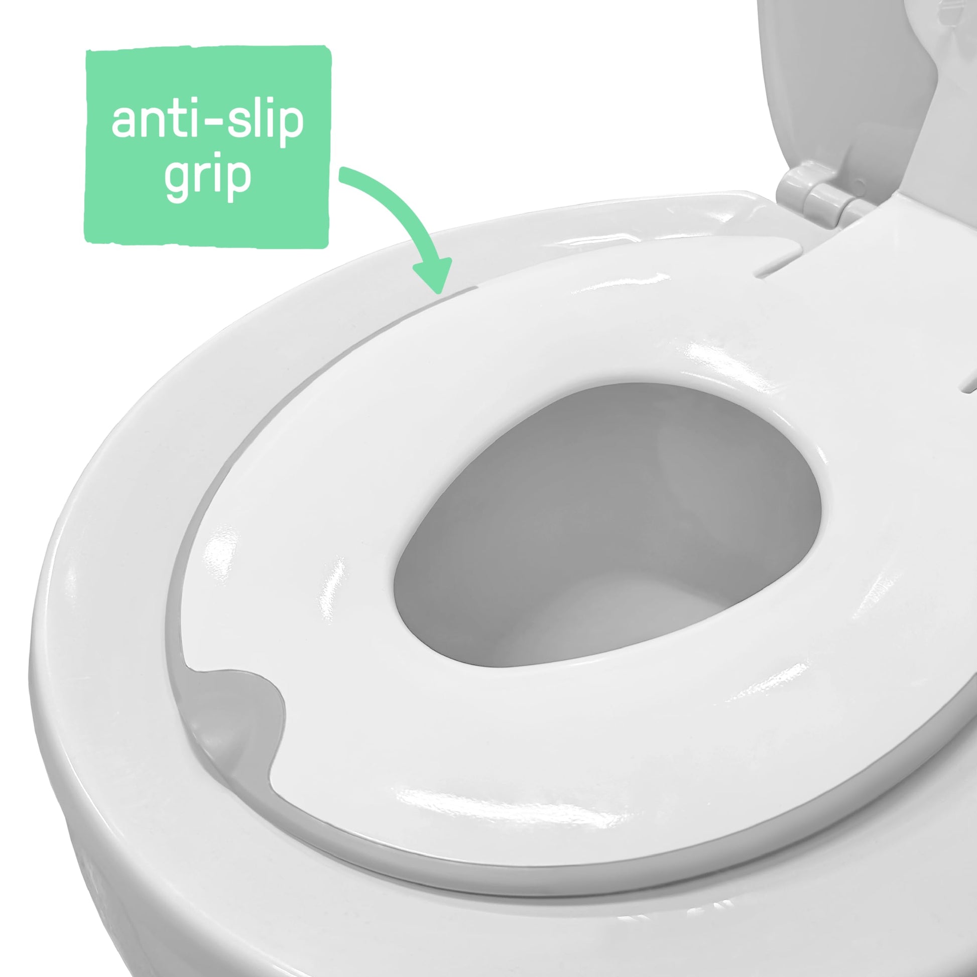 Ingenuity: ity by Ingenuity - Asiento para ir al baño, 2 unidades, color blanco, fácil de instalar y quitar, asiento de entrenamiento para ir al baño que se fija al asiento de inodoro de adultos