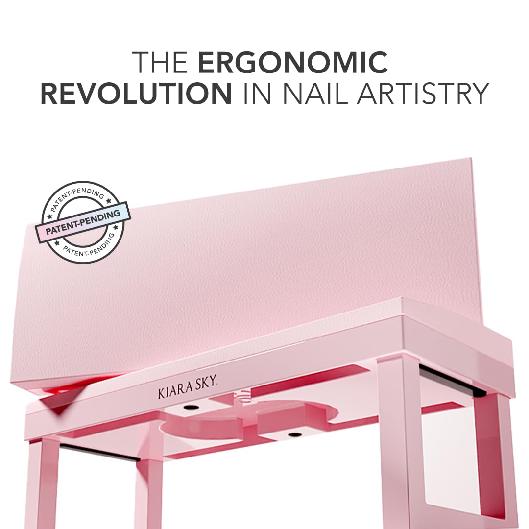 KIARA SKY Kiara Sky Uñas Profesionales Reposabrazos Para Estaciones De Técnico De Manicura Y Pedicura - Resistente A La Acetona E Impermeable