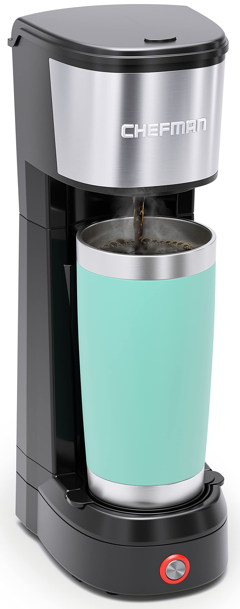 Chefman InstaCoffee Max, la forma más fácil de preparar el café de una sola porción más audaz, utilizar molidos frescos y sabrosos o tazas K