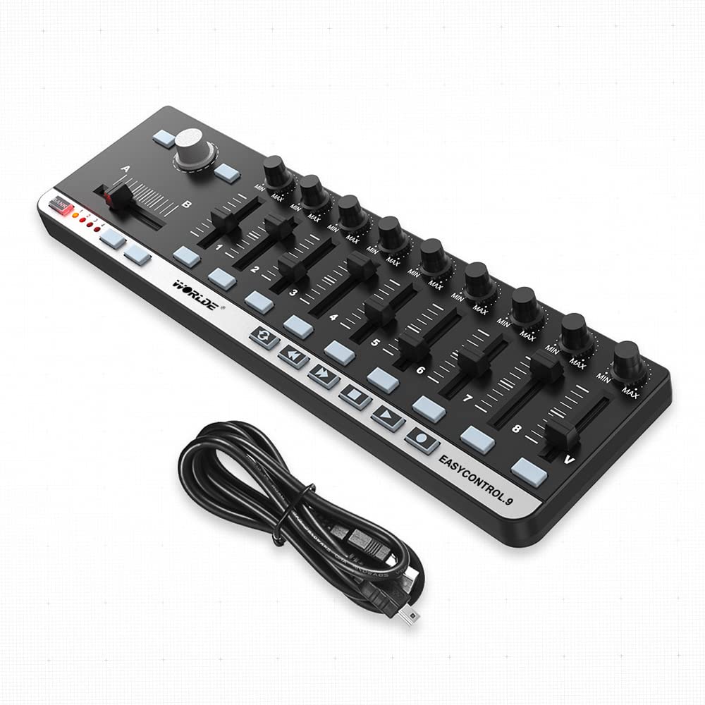 Btuty Mini USB 9 Slim-Line Control MIDI driver de teclado