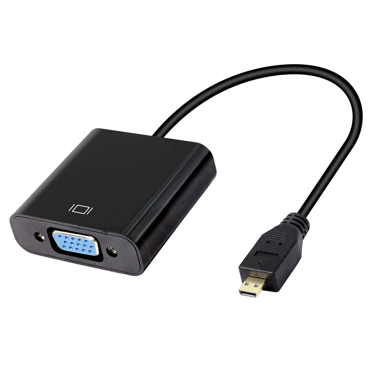 Adaptador de Audio Micro HDMI a VGA 1080p Full HD XMSJSIY para monitores y proyectores