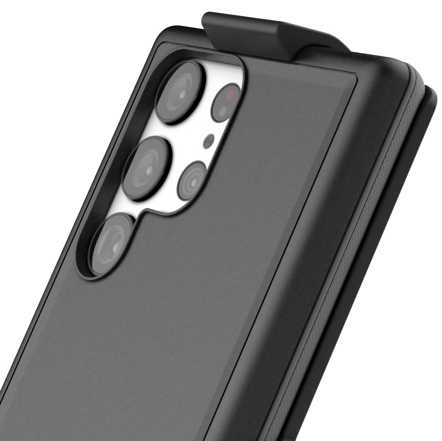Funda para Cinturón Encased Negro, Protección a Prueba de Golpes para Samsung Galaxy S23 Ultra