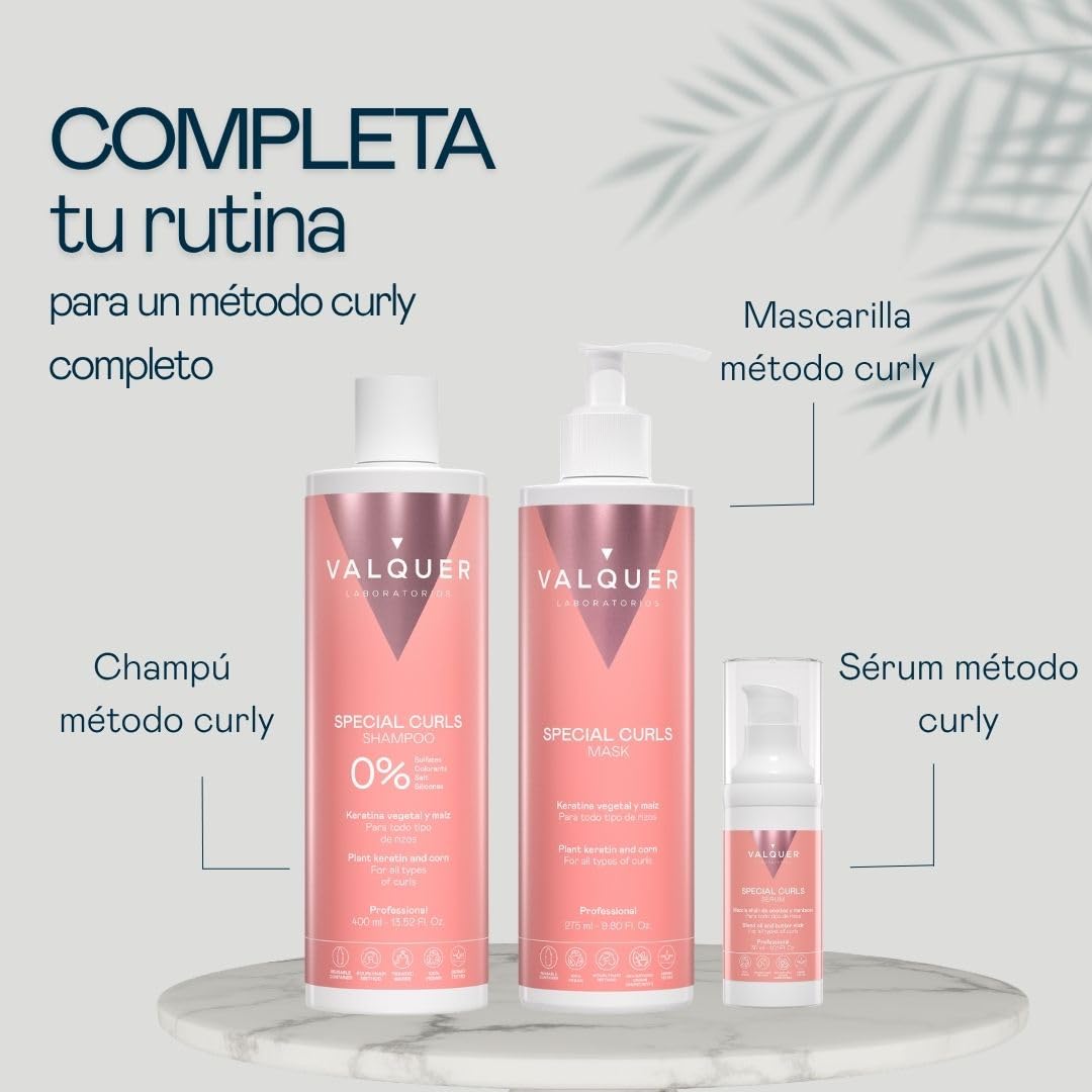 VALQUER Gel Booster Activador de Rizos Definidos Método Curly | 300 ml