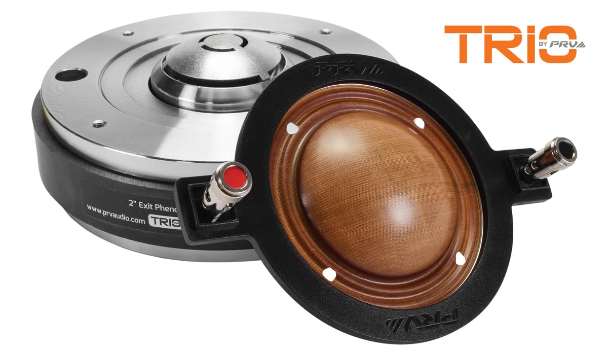 PRV AUDIO - driver de compresión de rango medio de salida de 2 pulgadas + bocina WG2200Ph Slim 200 vatios 8 ohmios 109 dB, bocina de aluminio de perfil poco profundo + driver fenólico de ferrita