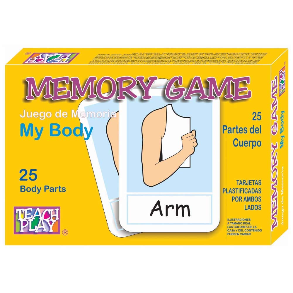 Juego de Memoria TEACH PLAY My Body Inglés Niños y Adolescentes