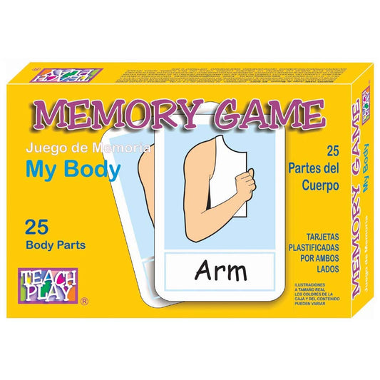 Juego de Memoria TEACH PLAY My Body Inglés Niños y Adolescentes