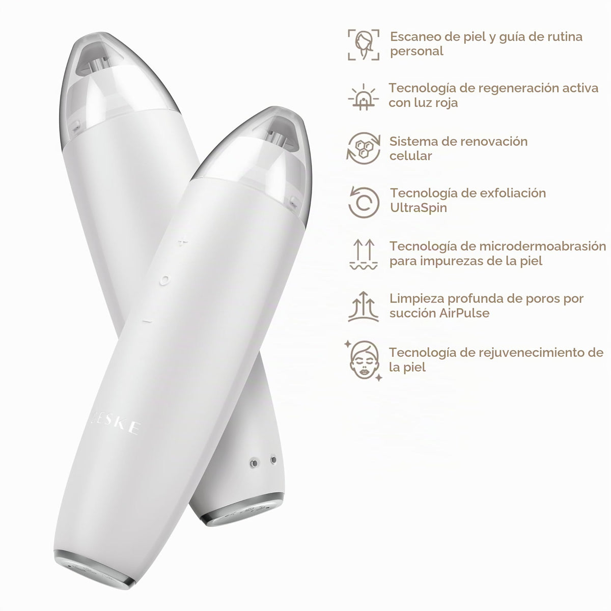 GESKE | SmartAppGuided™ MicroDermabrasion Blackhead Remover | Eliminador de puntos negros 7 en 1 | Limpiador de poros eléctrico | limpieza al vacío innovadora | herramientas de belleza