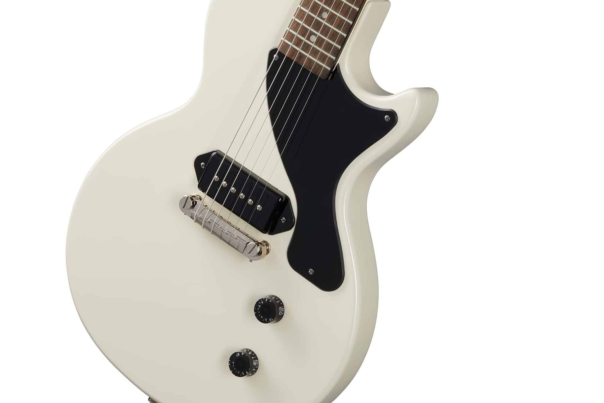 Epiphone Paquete de Guitarra Eléctrica Les Paul Junior Billie Joe Armstrong Blanco Clásico