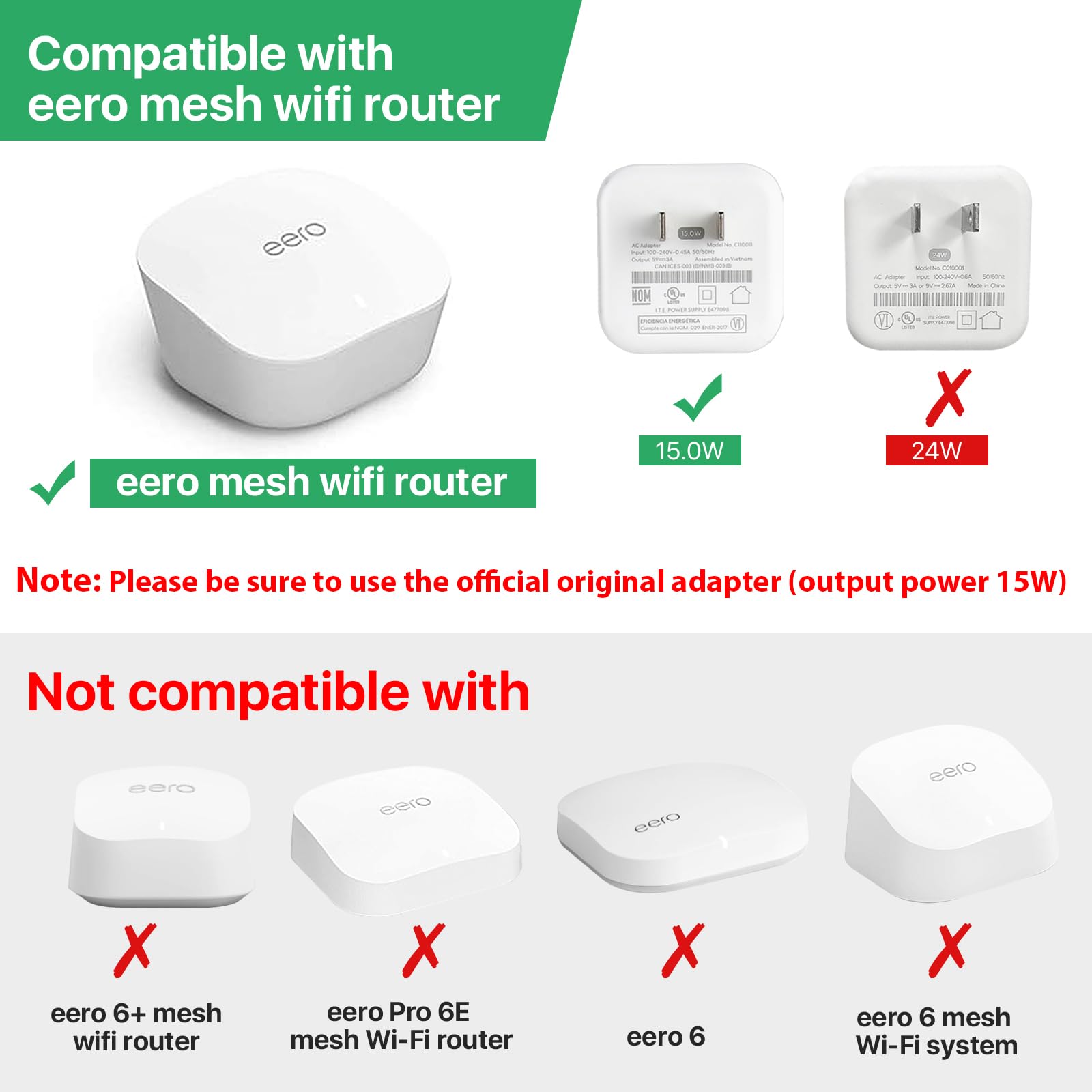 Soporte de Pared eero Blanco para Enrutador WiFi de Malla con Almacenamiento de Cables