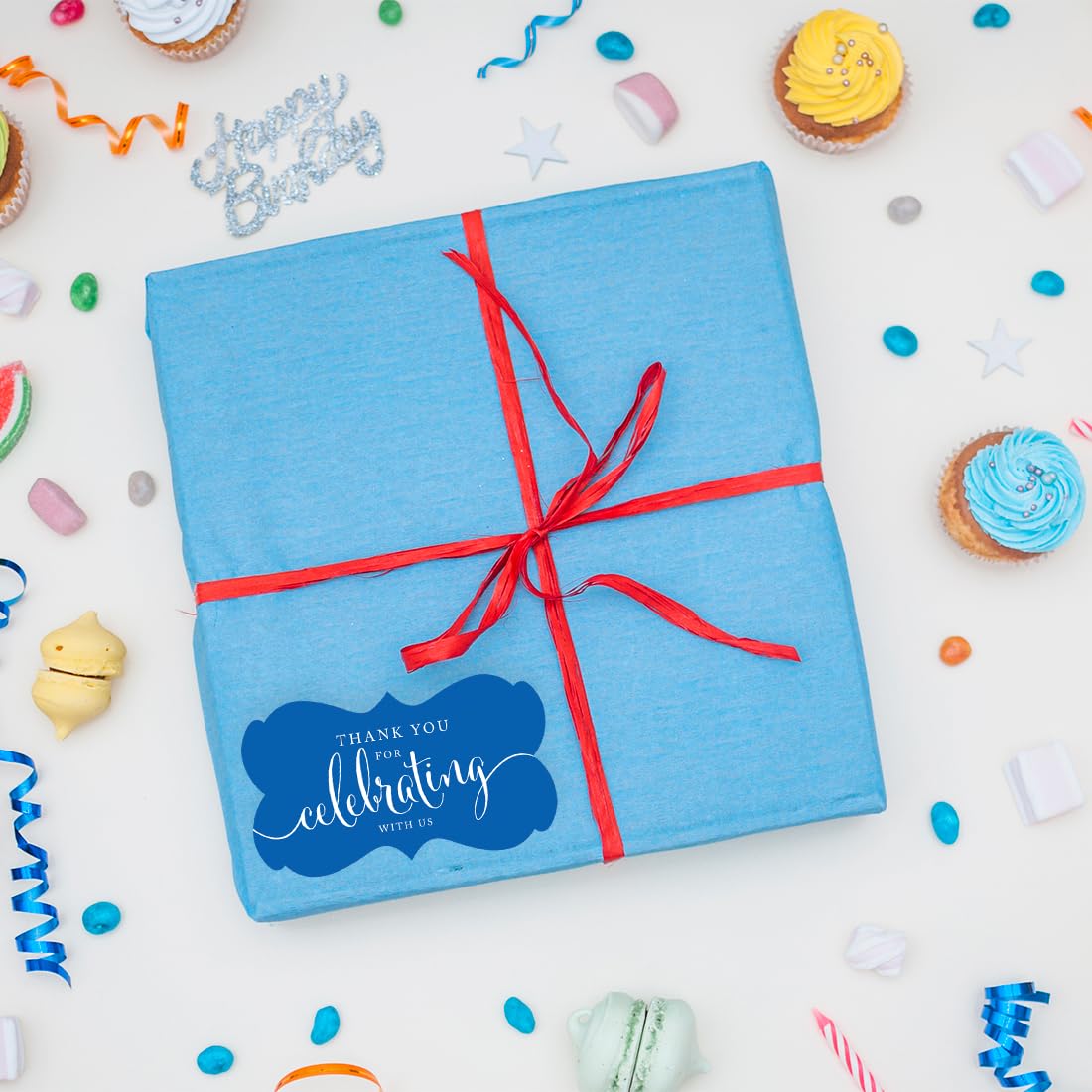 Andaz Press Etiqueta para sobre , Thank You for Celebrating Azul Real, 1, 36.00