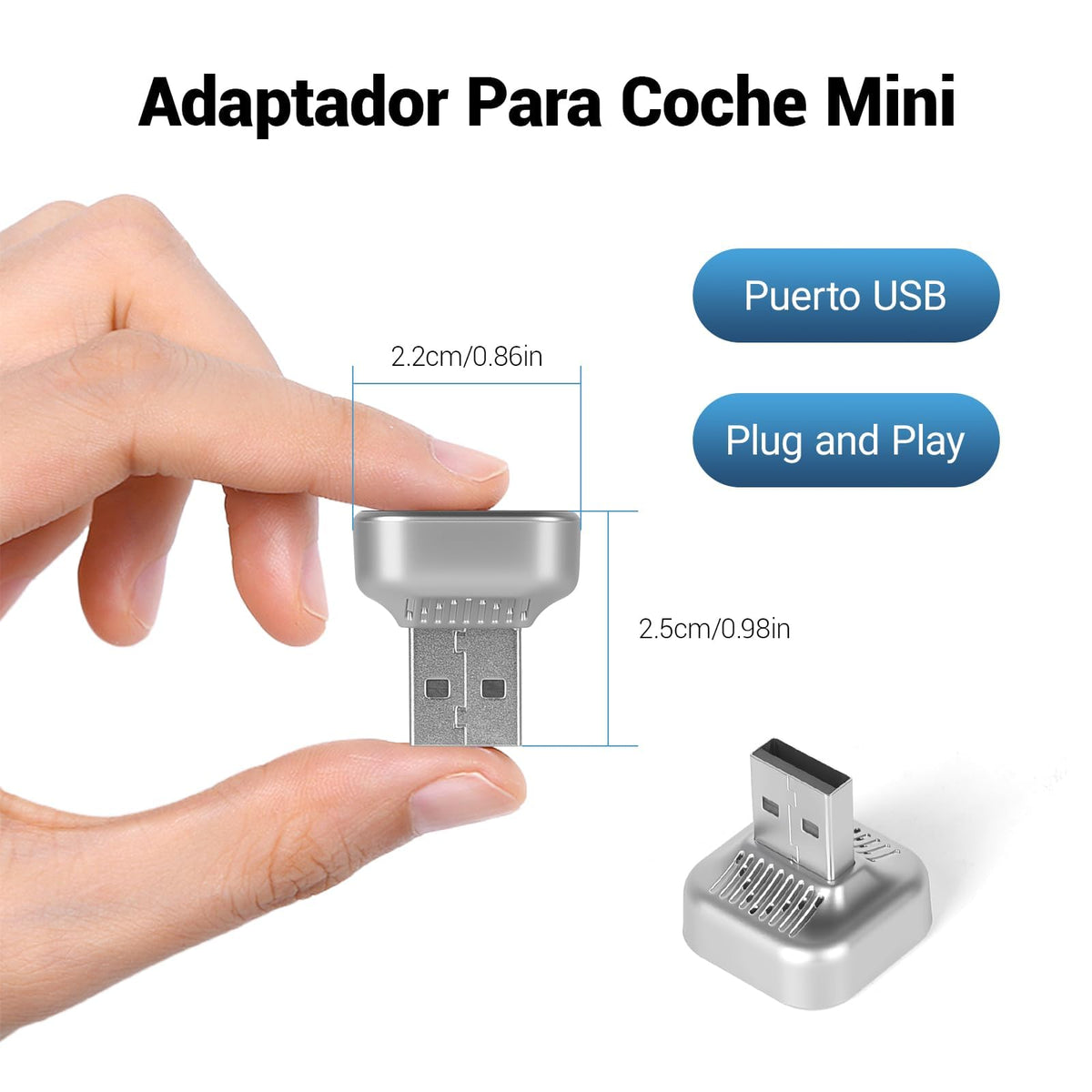 Mini Adaptador Inalámbrico JDF3CISH 2 en 1 Conversión Inmediata para iPhone y Android con USB USB-C