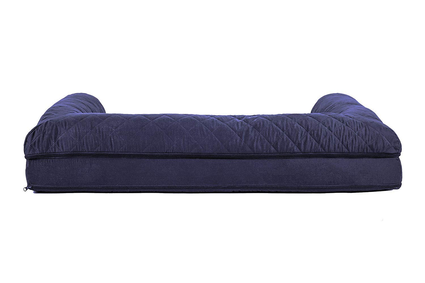 Furhaven Pet - Sofá cama para perros y gatos FurHaven de espuma viscoelástica ortopédico acolchado para perros y gatos, azul marino, jumbo