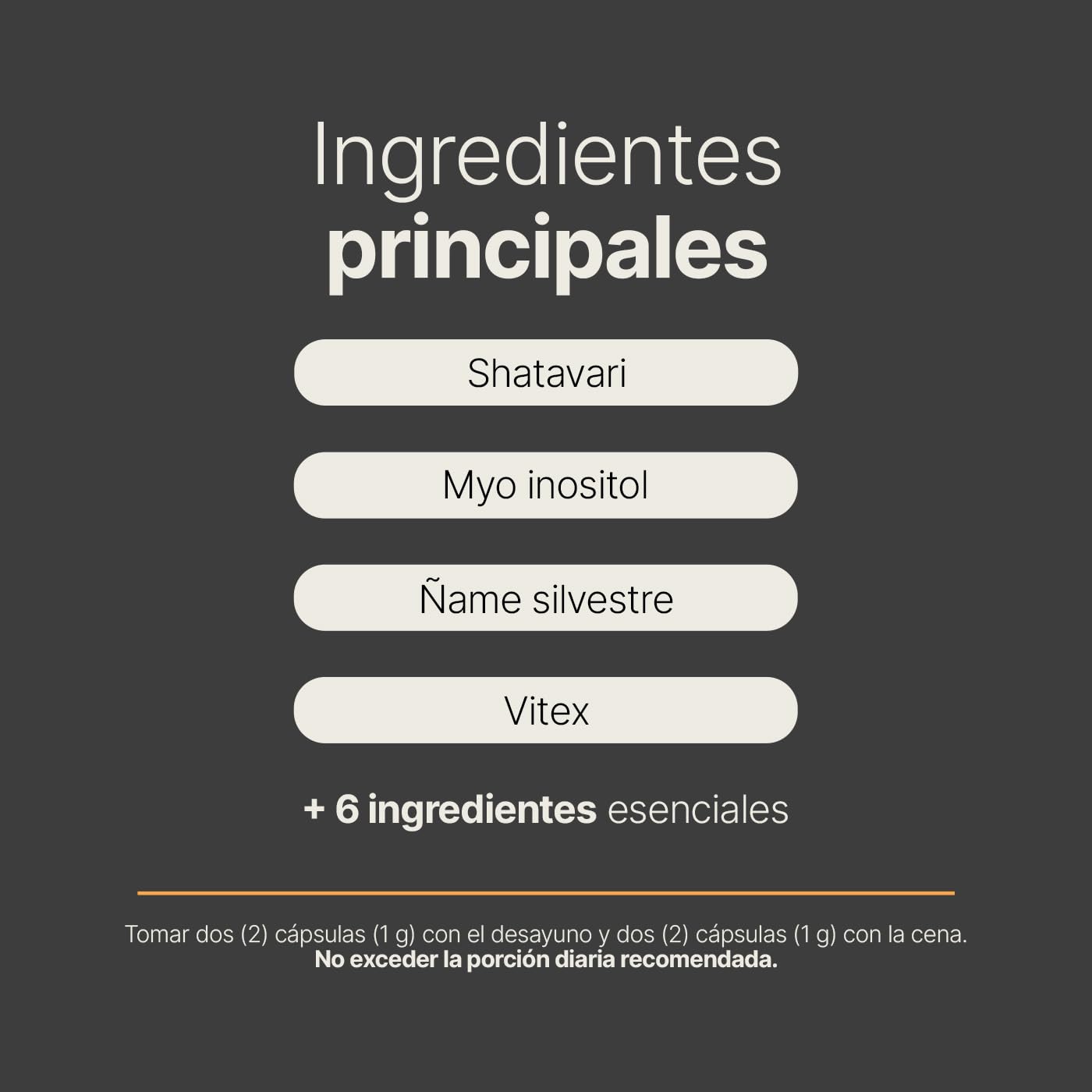 Complejo de Myo Inositol y Shatavari | Fertilidad | 180 Cápsulas| 1000 mg por porción. Adicionado con Ñame Silvestre, Maca, Vitex. Ingredientes Naturales. Ferty Blend B Life.