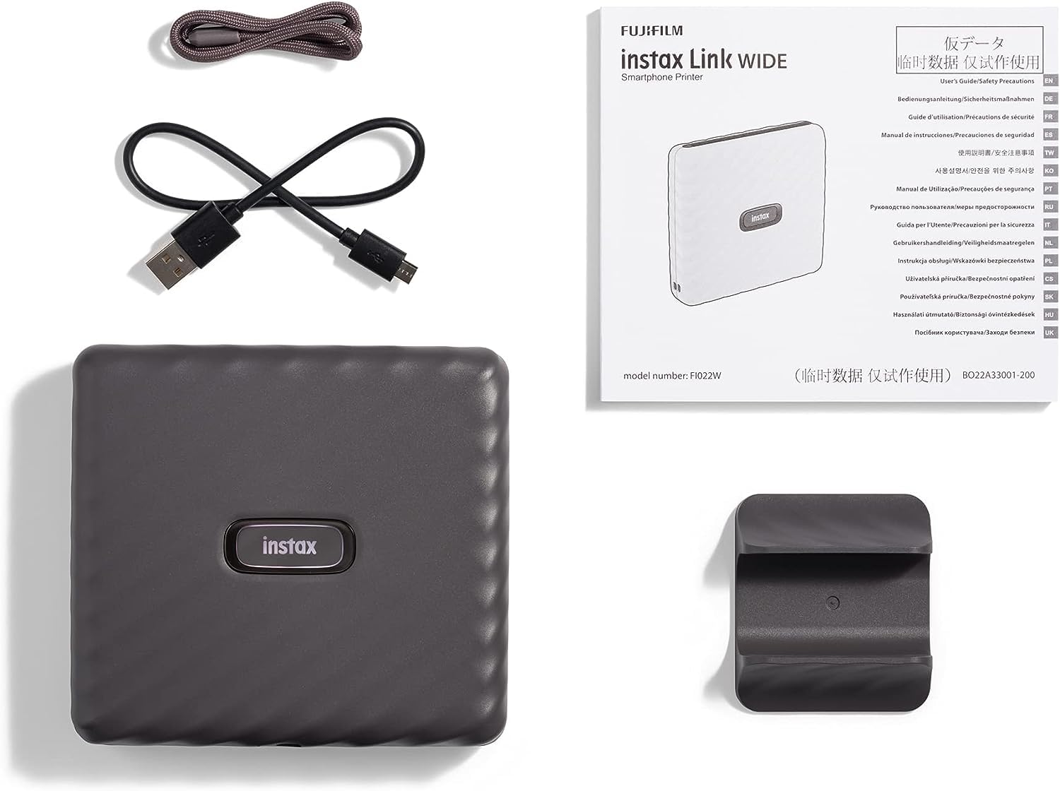 Fujifilm Impresora instax Link Wide Gris
