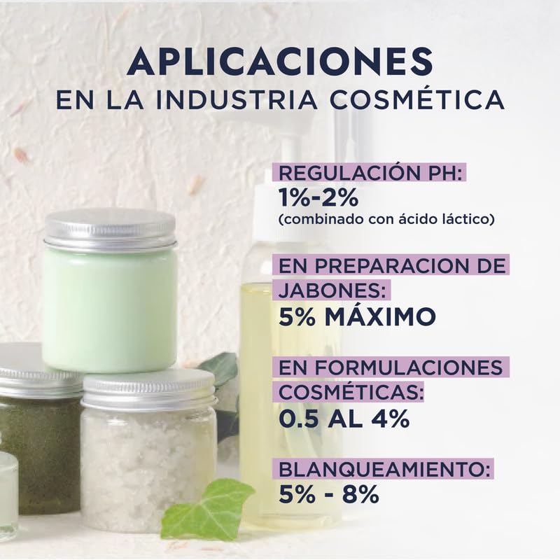 HEBBE Lactato de Sodio 60% 1 kg | Humectante NMF | Regulación pH | Jabones y Cremas Veganas | Soluble en Agua
