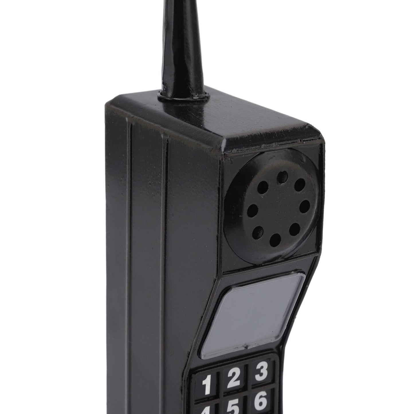 Adorno retro para teléfono celular, diseño de ladrillo clásico, color negro