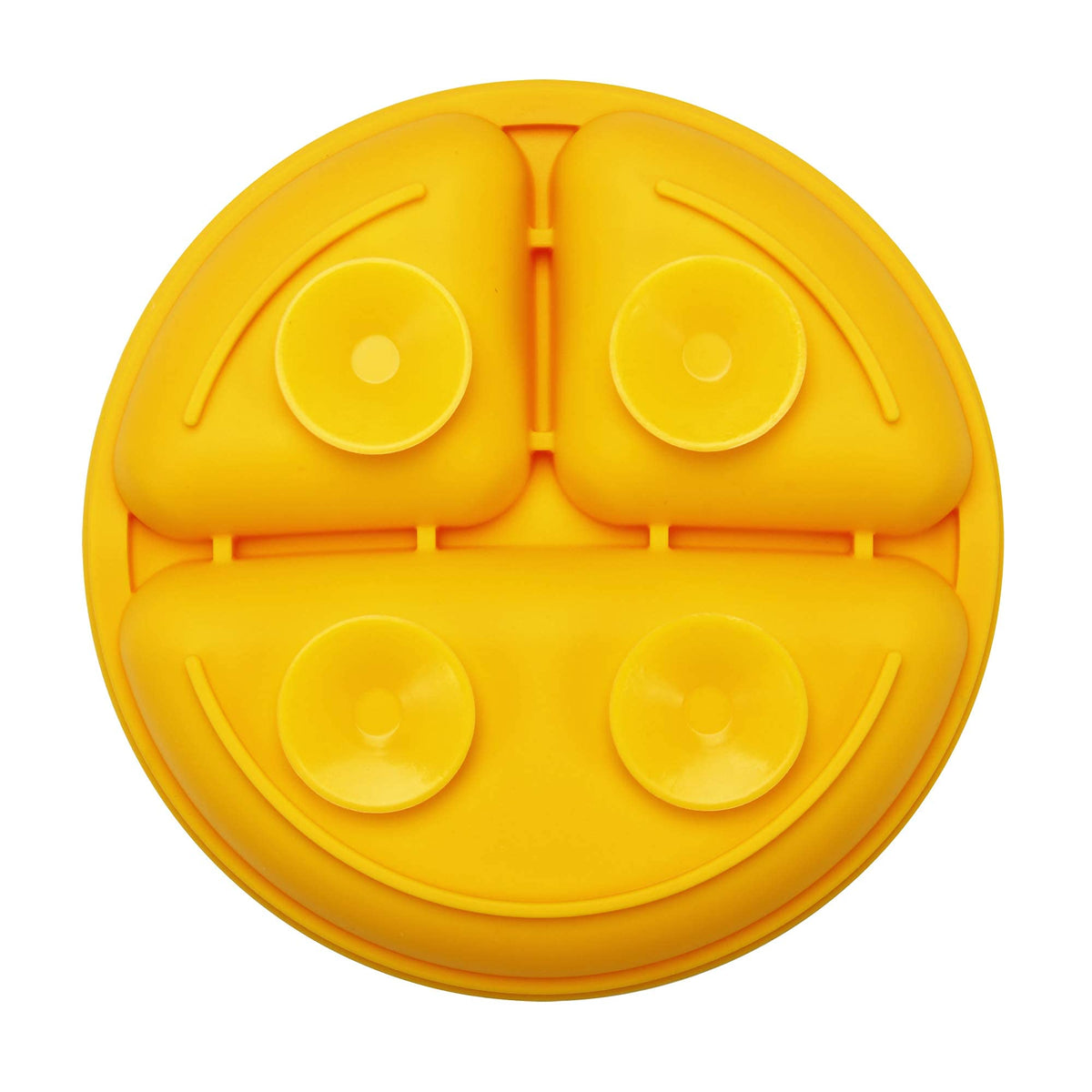 PandaEar Platos divididos de silicona irrompibles para bebés y niños pequeños, paquete de 3 unidades, antideslizantes, aptos para lavaplatos y microondas, silicona (azul, verde amarillo)