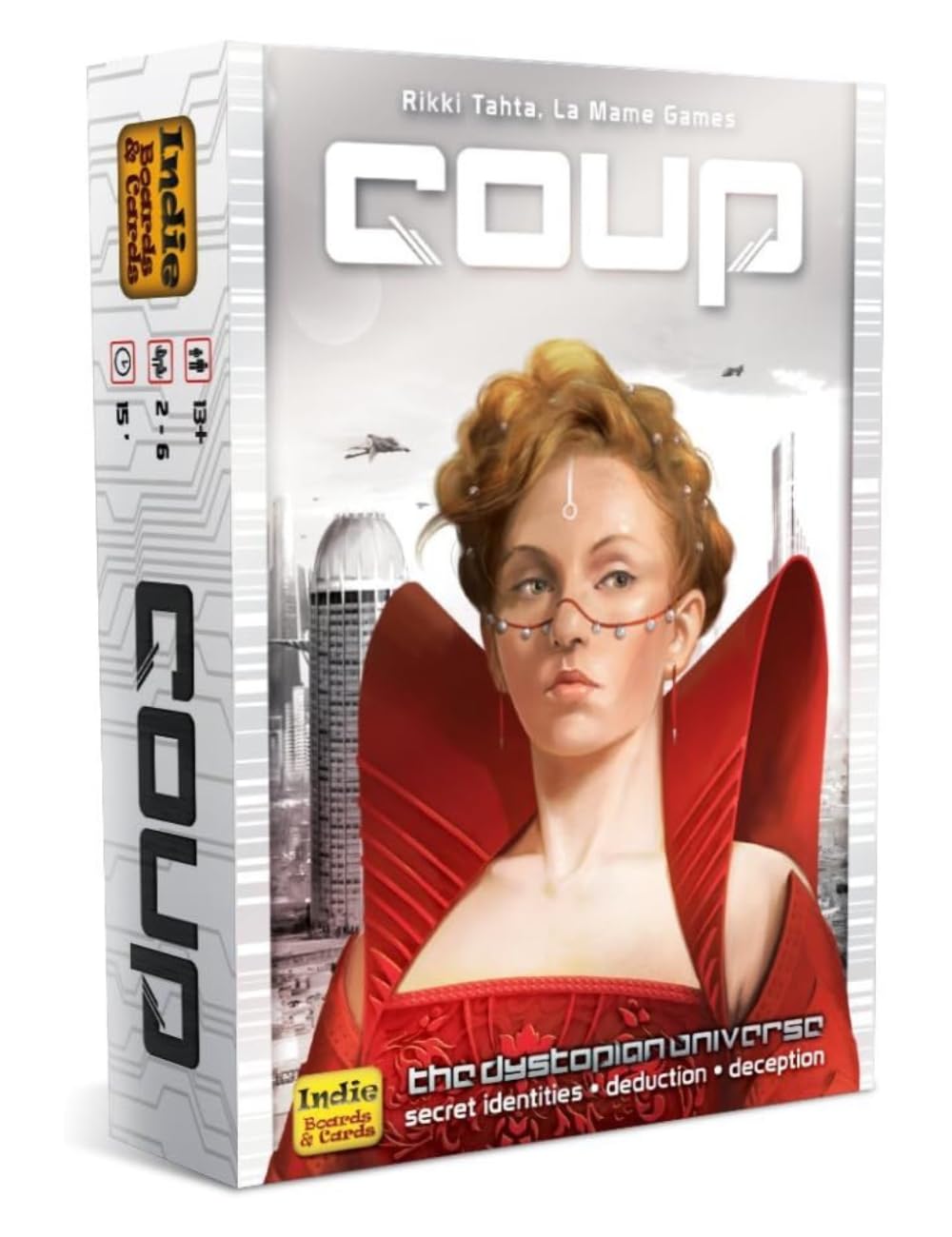 Indie Boards & Cards Juego de Cartas Coup (The Dystopian Universe)
