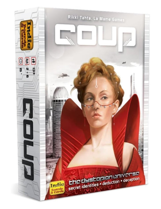 Indie Boards & Cards Juego de Cartas Coup (The Dystopian Universe)
