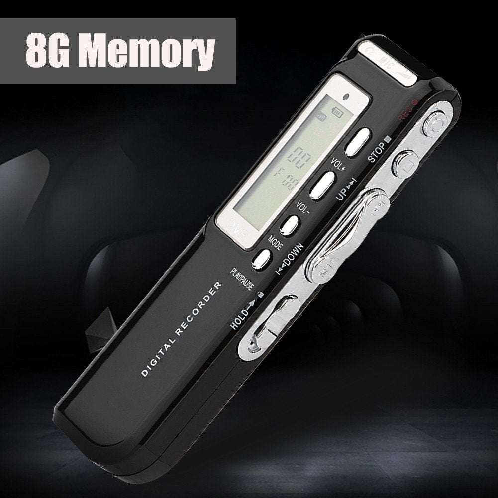 Grabador de Voz Digital Tosuny 8 GB Multi-Idioma Portátil Mini