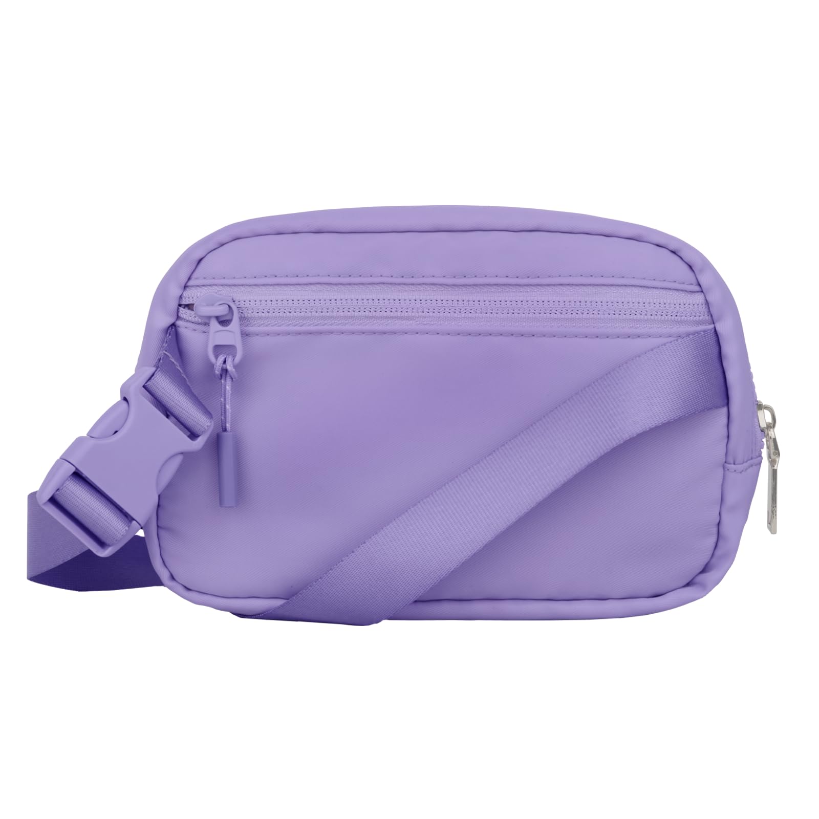LuckyLy Cangurera para Mujer Deportiva y de Viaje, Bolsa Crossbody y Bandolera tipo Riñonera, Ligera, Repelente al Agua y con Múltiples Compartimentos, Regalos para Mujer y Mamá – Modelo Mina, Lila