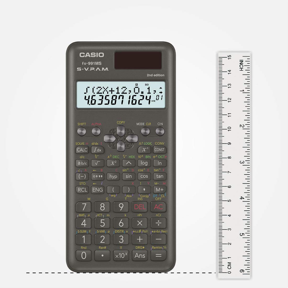 Calculadora Científica Casio FX-991MS 2ª Generación con 401 Funciones y Visualización de 2 Líneas