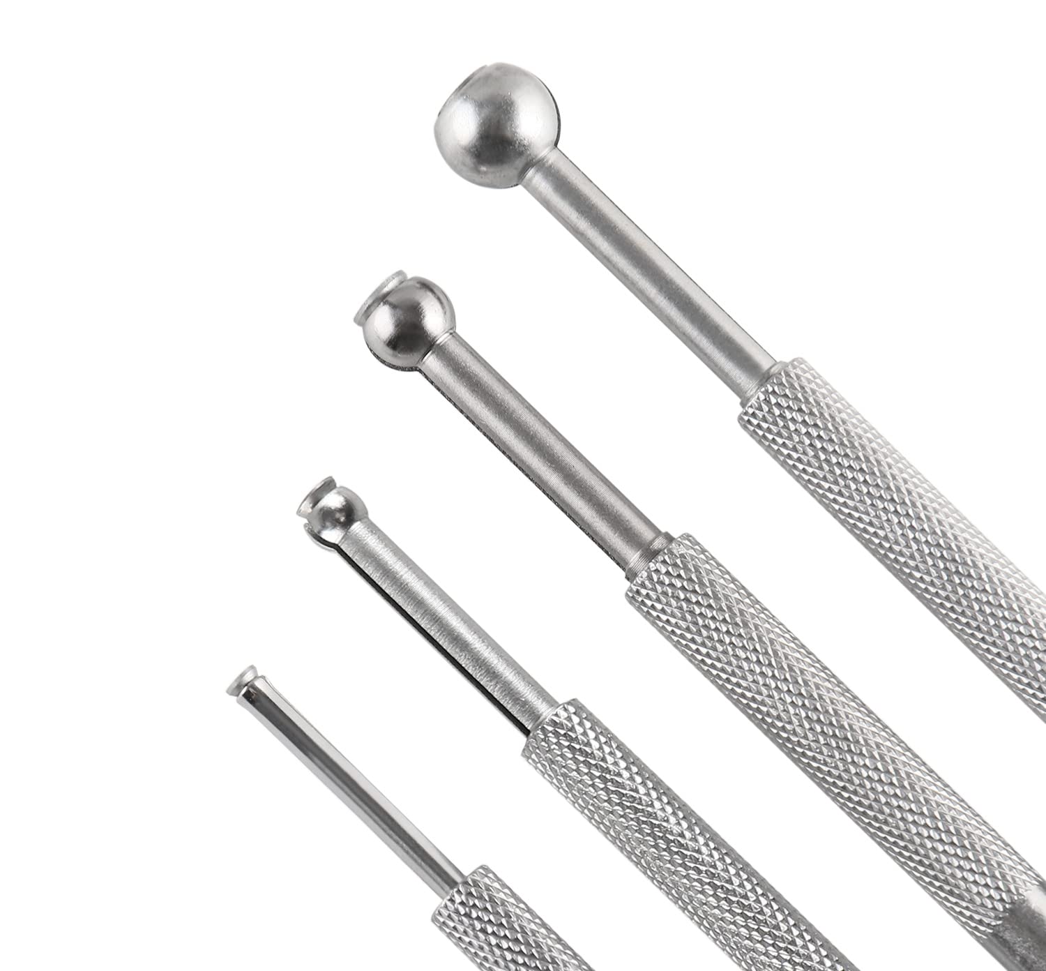Accusize - 0.125-0.300 Calibradores para Agujeros Pequeños 4 Piezas en Estuche, Medio Circulo, #EG04-5001