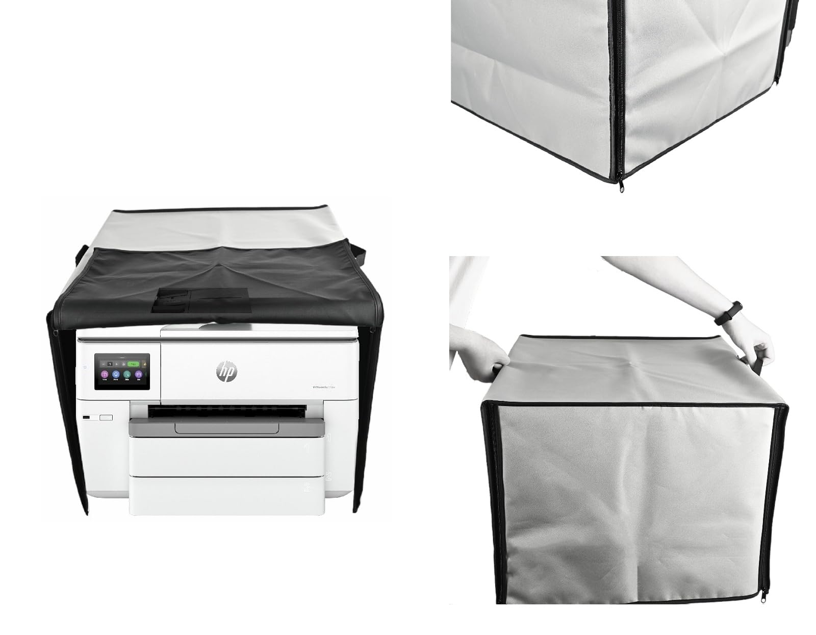 Impresora impermeable resistente al polvo para HP OfficeJet Pro 9730e/7740 de formato ancho inalámbrico todo en uno impresora de inyección de tinta a color (gris plateado)