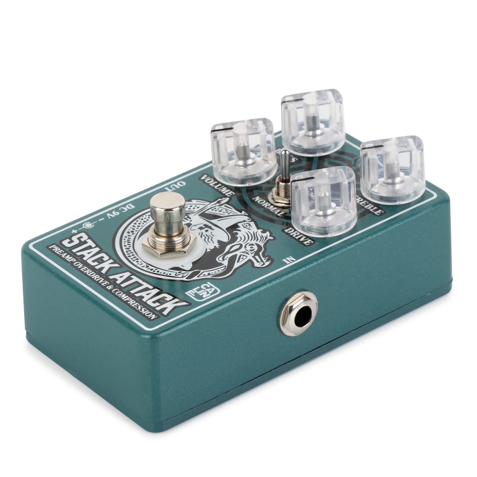 Caline CP-509 Stack Attack Preamplificador Overdrive & Compresor Pedal True Bypass Carcasa de aleación de aluminio