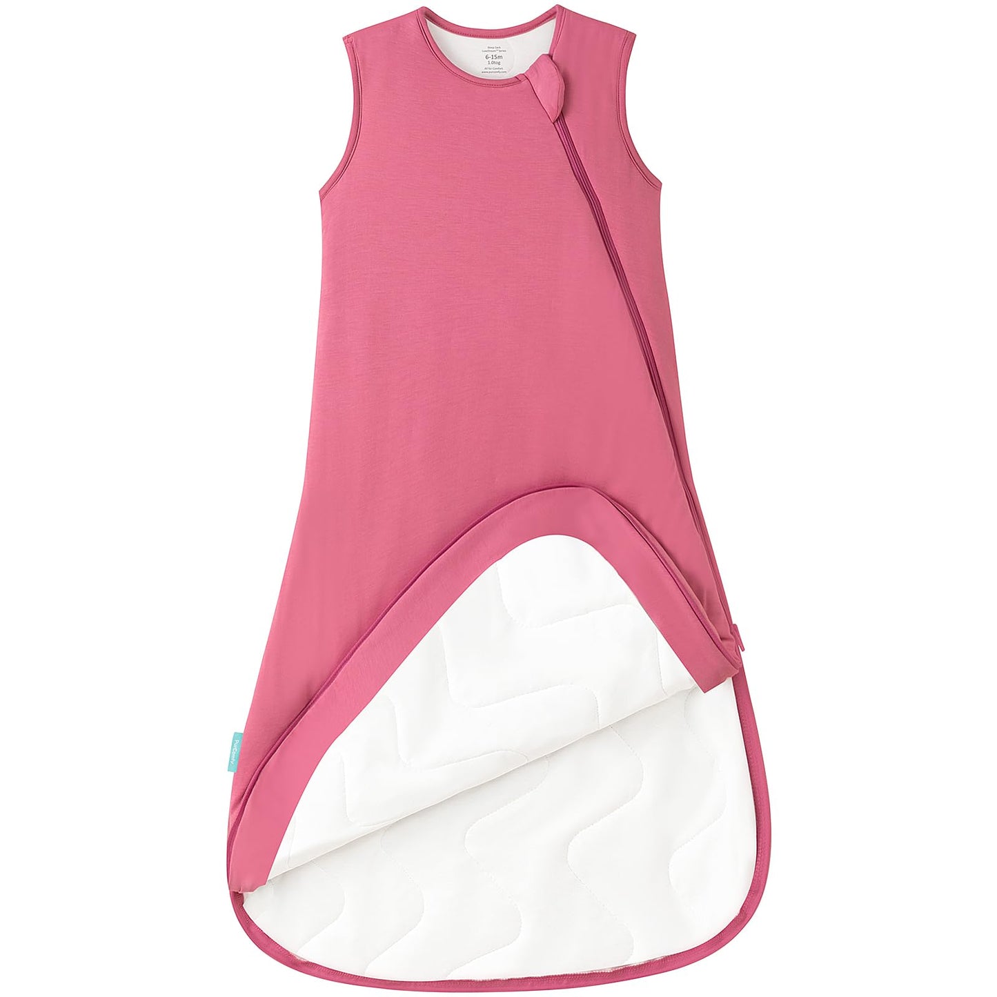 PurComfy - Saco de dormir de viscosa de bambú supersuave, 1.0 TOG para bebé, Baya, 3-6 Months