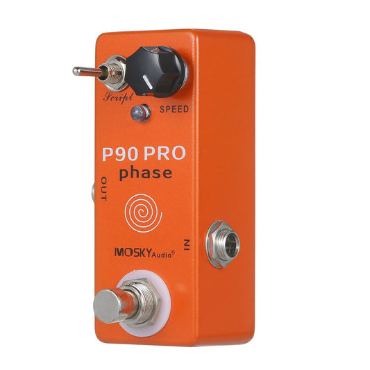 ERYUE Phaser Pedal, MOSKYaudio P90 PRO Fase Phaser Pedal Efectos de Guitarra Mini Pedal clásico Phaser Pedal Efecto Pedal