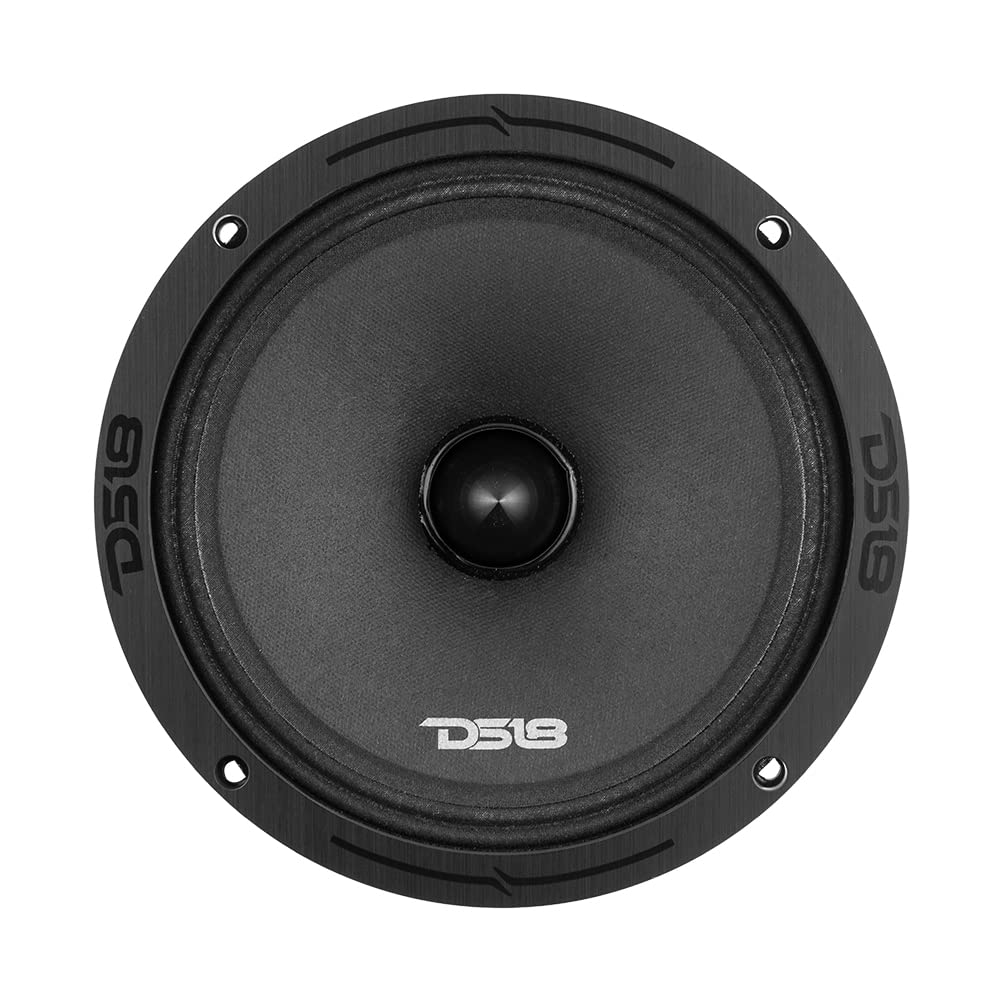 Altavoz de Audio para Coche DS18 Negro 8 Pulgadas Rango Medio 700 Vatios 4 Ohmios