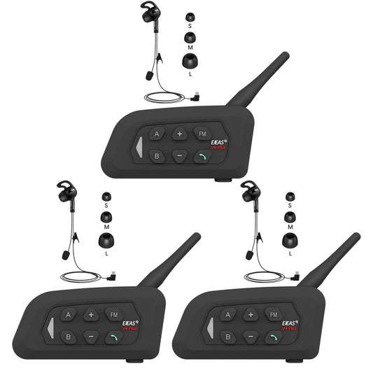 Auriculares de Comunicación GaiRen V4C Plus USB C Negro para Árbitros y Entrenadores