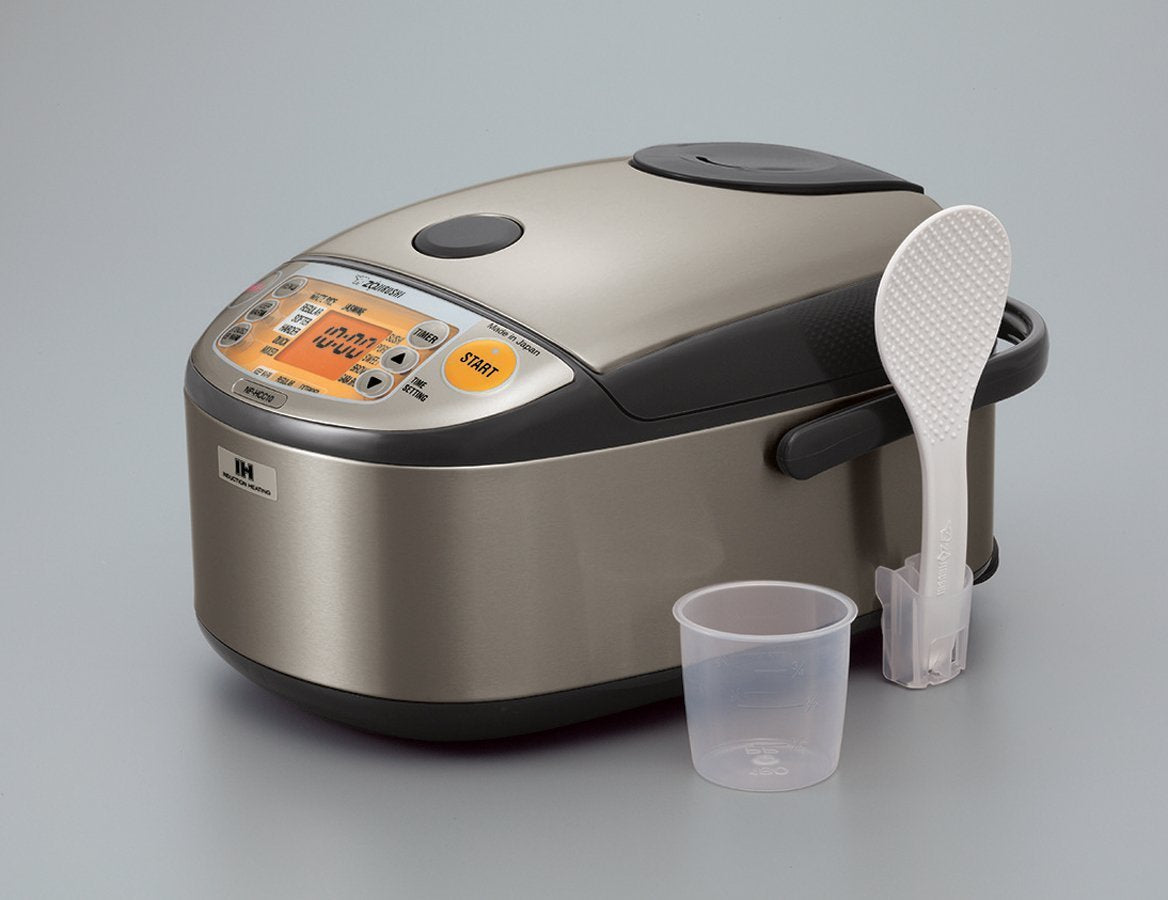 Cocina de Arroz y Calentador Zojirushi Inducción Gris Oscuro Inoxidable