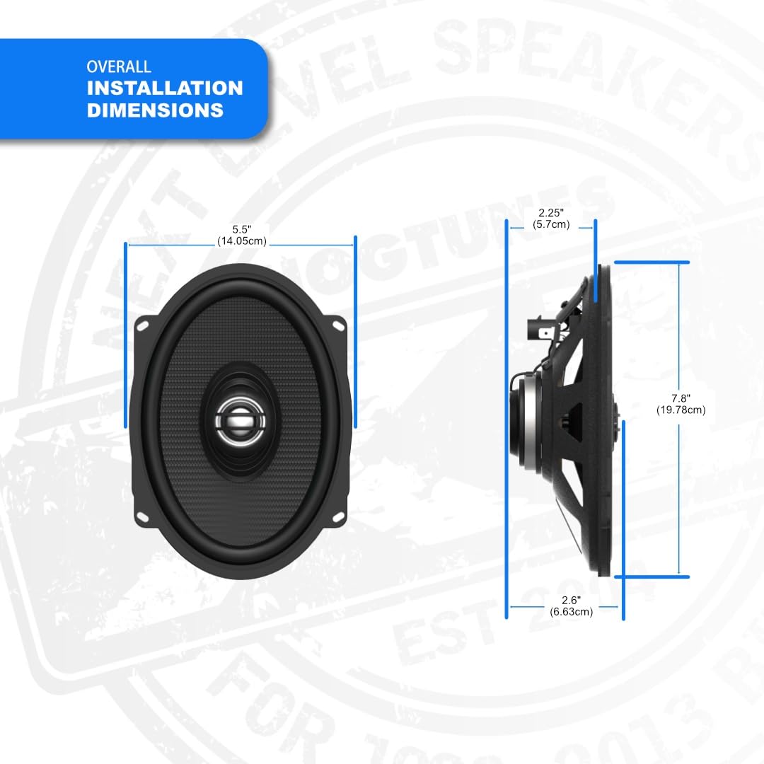 Hogtunes XL 572-XL Altavoces de tapa de repuesto de 5 x 7 pulgadas