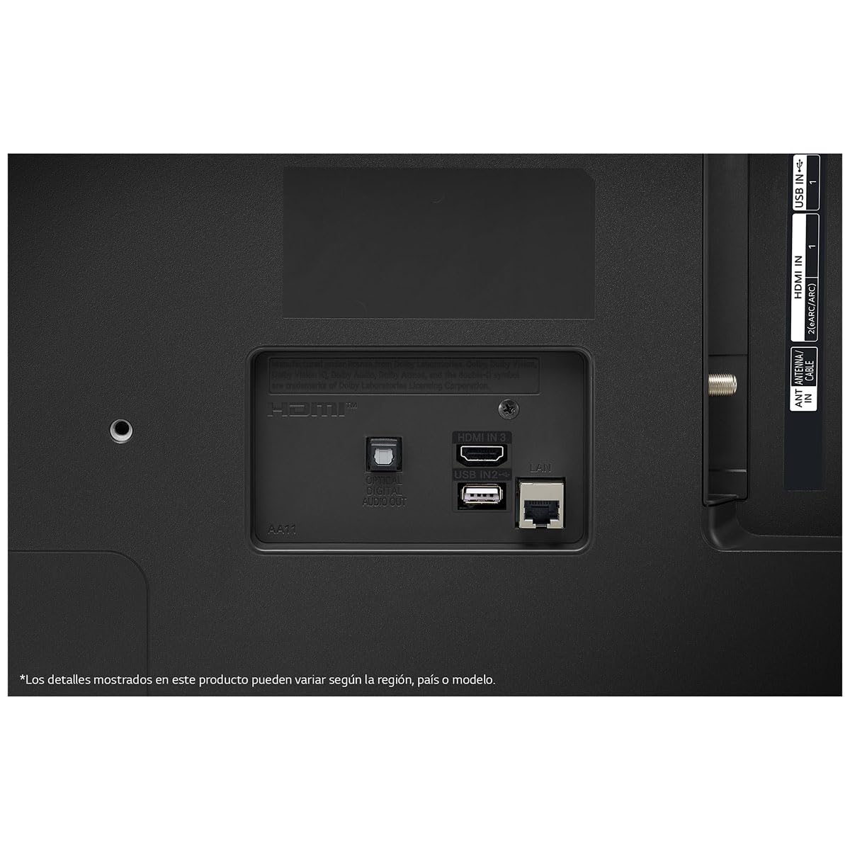 LG Pantalla UHD AI ThinQ 43" 4K Smart TV 43UR78009SB