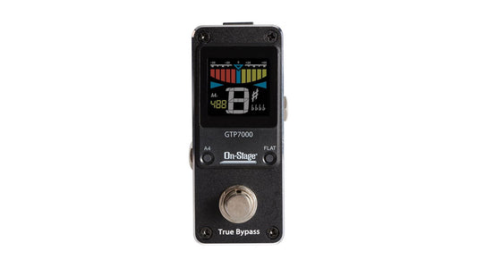 On-Stage GTP7000 Mini pedal afinador de guitarra